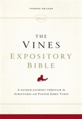 The NKJV, Vines Expository Bible, Cloth over Board, Comfort Print