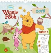 Kalendář nástěnný 2016 - W. D. Medvídek Pú, poznámkový  21 x 21 cm