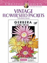  Creative Haven Vintage Flower Seed Packets Coloring Book
