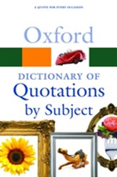  Oxford Dictionary of Quotations by Subject