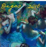 Kalendář nástěnný 2016 - Edgar Degas, poznámkový  30 x 30 cm