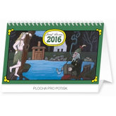 Kalendář stolní 2016 - Josef Lada - Vodník,  23,1 x 14,5 cm
