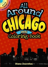  All Around Chicago Mini Coloring Book