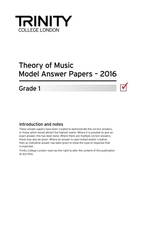  Theory of Music Model Answer Papers 2016 - Grade 1