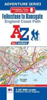  England Coast Path Folkestone to Ramsgate Adventure Map