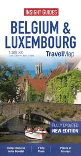  Insight Guides Travel Map Belgium and Luxembourg