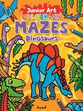  Colour-In Mazes Dinosaurs