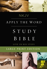  NKJV, Apply the Word Study Bible, Large Print, Hardcover, Red Letter Edition