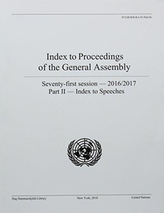  Index to Proceedings of the General Assembly 2016/2017