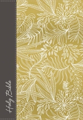  NKJV, UltraSlim Reference Bible, Large Print, Cloth over Board, Yellow/Gray, Red Letter Edition