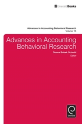  Advances in Accounting Behavioral Research