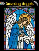  Amazing Angels Stained Glass Coloring Book