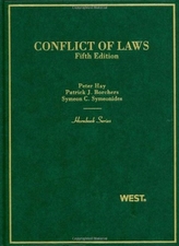  Conflict of Laws 5th ed (Hornbook Series)