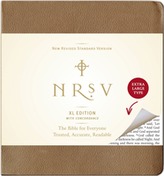  NRSV, XL Edition, Bonded Leather, Brown