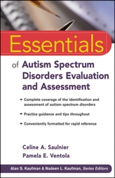  Essentials of Autism Spectrum Disorders Evaluation and Assessment