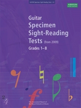  Guitar Specimen Sight-Reading Tests, Grades 1-8