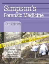  Simpson's Forensic Medicine, 13th Edition