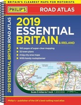  Philip's 2019 Essential Road Atlas Britain and Ireland - Spiral A4