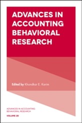  Advances in Accounting Behavioral Research