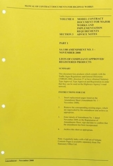  Manual of Contract Documents for Highway Works