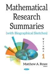  Mathematical Research Summaries (with Biographical Sketches)