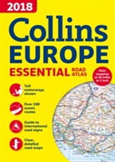  2018 Collins Essential Road Atlas Europe