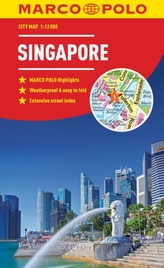  Singapore Marco Polo City Map 2018 - pocket size, easy fold, Singapore street map