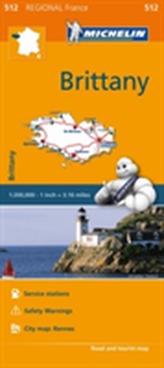  Brittany - Michelin Regional Map 512