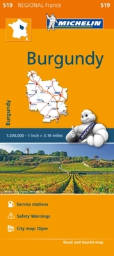  Burgundy - Michelin Regional Map 519