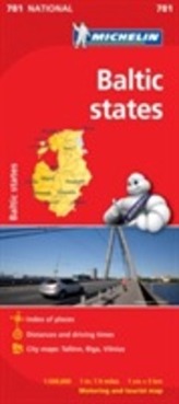  Baltic States - Michelin National Map 781