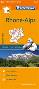  Rhone-Alps - Michelin Regional Map 523