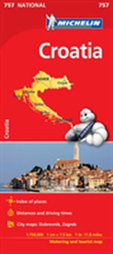  Croatia - Michelin National Map 757