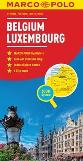  Belgium and Luxembourg Marco Polo Map
