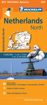  Netherlands North - Michelin Regional Map 531