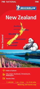  New Zealand - Michelin National Map 790