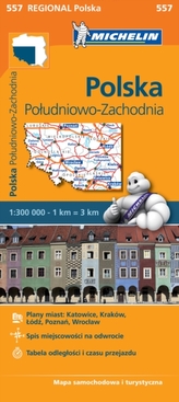  Poland South West - Michelin Regional Map 557