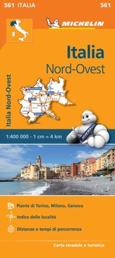  Italy Northwest - Michelin Regional Map 561