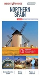  Insight Guides Travel Map of Northern Spain - Barcelona Map, Madrid Map
