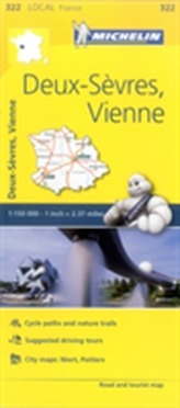  Deux-Sevres, Vienne - Michelin Local Map 322