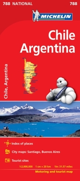  Chile Argentina - Michelin National Map 788