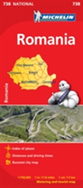  Romania - Michelin National Map 738
