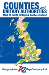  Great Britain Counties and Unitary Authorities Map