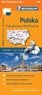 Poland South East - Michelin Regional Map 558
