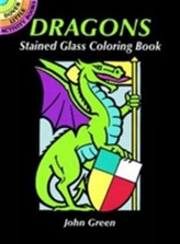  Dragons Stained Glass Coloring Book