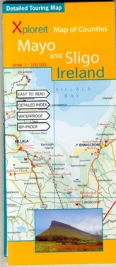 Xploreit Map of Counties Mayo and Sligo Ireland 1:100, 000