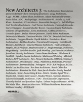  New Architects