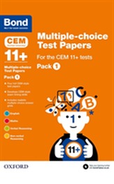  Bond 11+: Multiple-choice Test Papers for the CEM 11+ Tests Pack 1