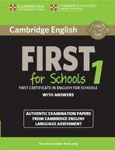  Cambridge English First 1 for Schools for Revised Exam from 2015 Student's Book with Answers