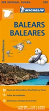  Baleares - Michelin Regional Map 579