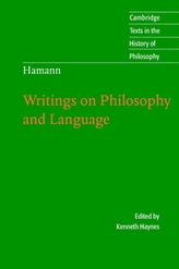  Hamann: Writings on Philosophy and Language